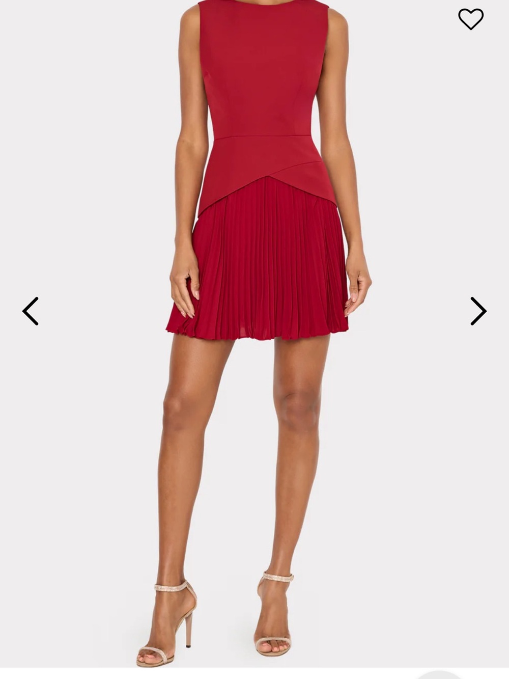 Milly Haddy Pleated Mini Dress